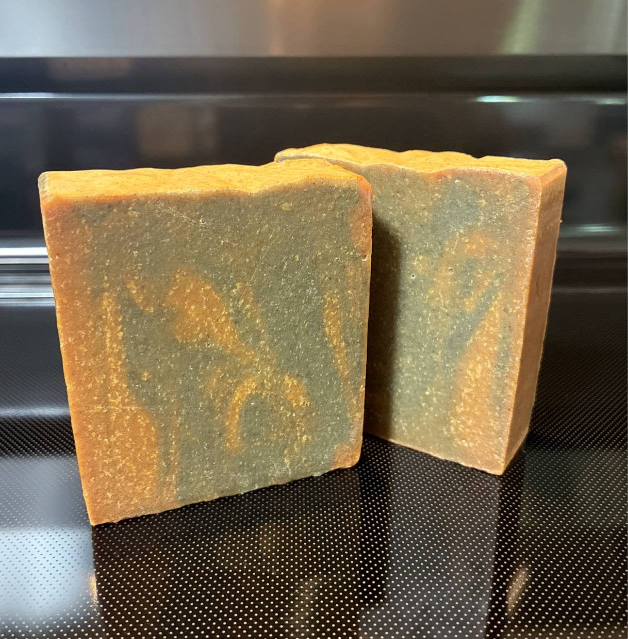 Unscented Nettle & Turmeric Beef Tallow & Goat Milk Soap Bar - with Colloidal Oatmeal and Honey⁠