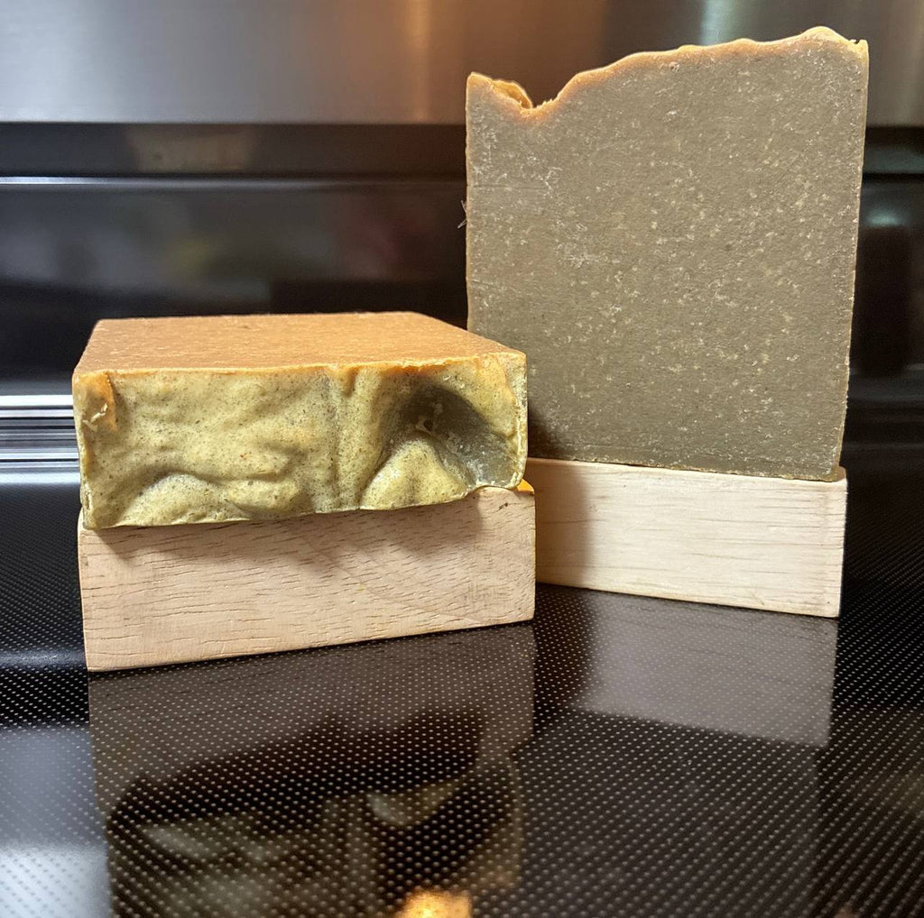 Unscented Licorice & Nettle Beef Tallow & Goat Milk Soap Bar - with Colloidal Oatmeal and Honey⁠